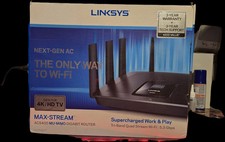 Linksys Tri-Band Router Max-Stream EA9500 Wireless AC5400 MU-MIMO GIGABIT AS-IS