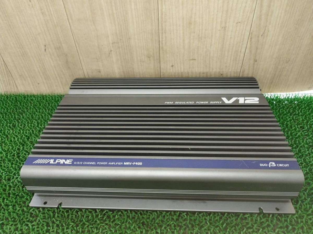 ALPINE MRV-F400 4チャンネルアンプ Alpine MRV-F400 Car Amplifier 4 Channel 80W x 4 RMS 160W Max