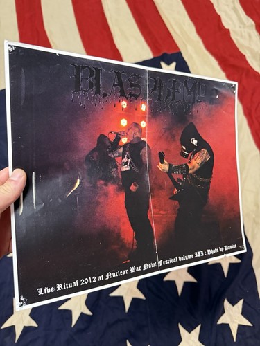 BLASPHEMY POSTER LIVE AT NUCLEAR WAR NOW FESTIVAL BLACK METAL - Picture 2 of 3