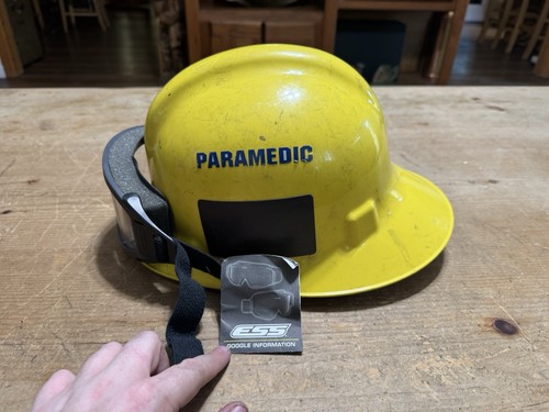 Gelber Phenix FIRST Due Feuerwehrhelm Modell 005R Firefighter Nomex Shroud AA - Bild 2 von 6