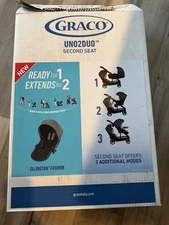 Graco Uno2duo Stroller Second Seat Gray Color New Opened Box