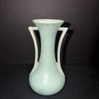 McCoy Nelson Vintage Double Handle light Blue  Vase 1940s made in USA