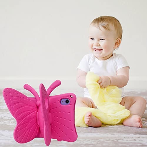 Case for iPad Mini 7 A17 Pro Mini 6 8.3 Inch iPad Mini Case for Kids, Hot Pink - Bild 3 von 7