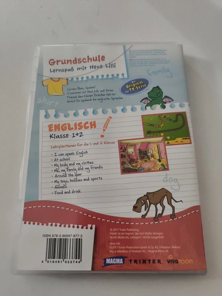 🎮Lernspaß mit Hexe Lilli🎮 - Englisch Klasse 1 und 2 - CD-ROM Top Zustand 👌🏻 - Bild 3 von 3
