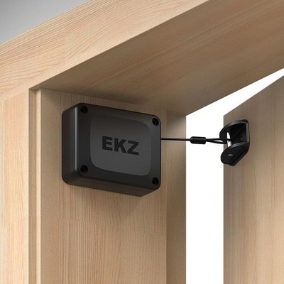 EKZ Retractable Automatic Door Closer   Fits Sliding Glass, Screen, Single & D