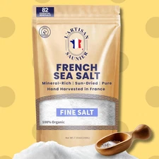 French Celtic Salt Organic Coarse - Grey Coarse Sea Salt, (7 oz)