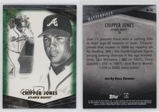 2018 Topps Gallery Masterpiece Green /250 Chipper Jones #M-14 HOF