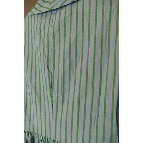 Tuckernuck Striped Seersucker Shirt Dress Blue Green Size S Short Sleeve - Bild 9 von 11