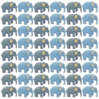 60 Pcs Mini Animals Resin Dollhouse Elephant Figurines Home Decor