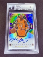 2017 Kobe Bryant Select Tie Dye Prizm Signatures Auto 7/25 BGS 9 Autograph SP KB