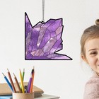  Stained Acrylic Hanging Ornament Acrylic Window Hanging Holiday Porch Pendant