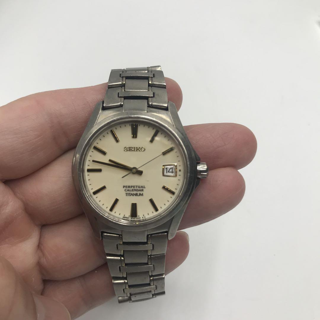 SEIKO Titanium Date Perpetual Quartz 8F32-0400 Watch | eBay SEIKO Titanium Date Perpetual Quartz 8F32-0400 Watch | eBay