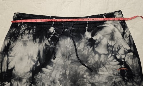 Merrell Mens Scout Short Black Tie Dye Size XXLT Heavy Cotton Drawstring Elastic - Picture 11 of 20