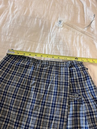 Classic Uniform Skirt, Field Hockey, Gray Blue, Approx. Size 6 - Picture 3 of 6