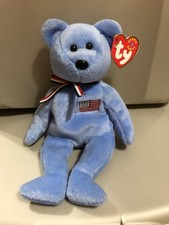 TY Beanie Baby America the Bear Plush