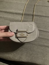 Coach Morgan Gray Brich Leather Card Holing Chain Crossbody Bag - NWT $248