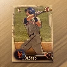 2016 Bowman Draft #BD-92 PETE ALONSO Raw - New York Mets - 1st Bowman MINT