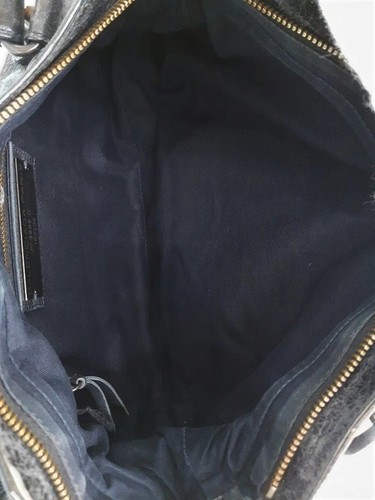 Balenciaga Firsrt 2way Handbag Shoulder Black Leather JP w Mirror/Strap/Auth - Picture 8 of 9