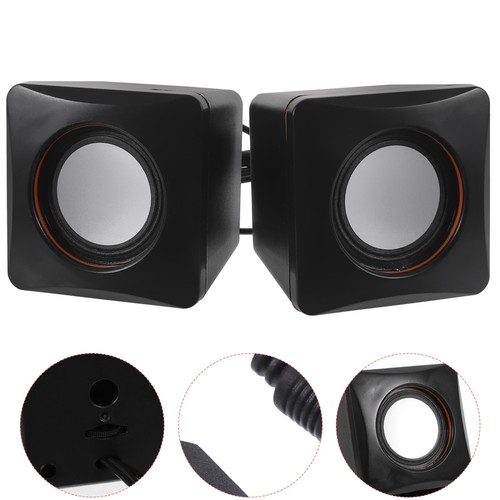 Mini Speaker Small Compact Loudspeaker Desktop Speakers with Cord - 第 7/12 張圖片