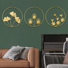 Nordic Style Luxury Metal Wall Hanging Decor for Living Room, Bedroom, Sofa Back