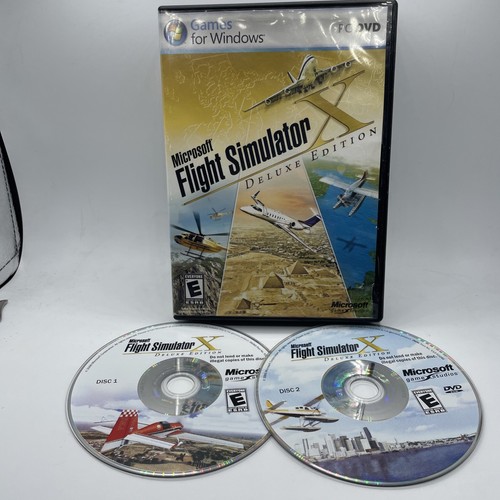 Microsoft Flight Simulator X Deluxe Edition Games For Windows PC DVD 2006