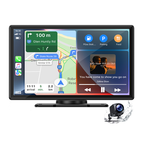 9" Wireless Car Stereo w/Apple Carplay & Android Auto,Portable Touch Screen GPS - Picture 10 of 10
