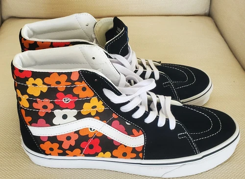 VANS Sk8 Hi Fiore Nero Multicolore Uomo 10