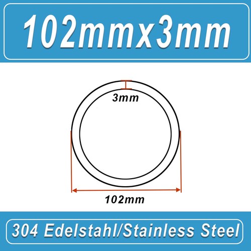 304 Stainless Steel Round Pipe/Tube 8mm to 325mm Outer Diameter Length 100mm - Picture 139 of 178