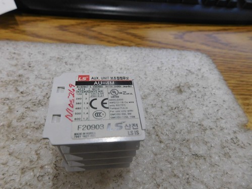 LS Industrial Systems Model: AU-4 M Auxiliary Contactor. Unused Spare. No Bo - Picture 2 of 2