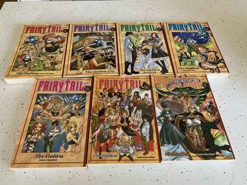Fairy Tail Volume 1-7 Lot English Manga First Print