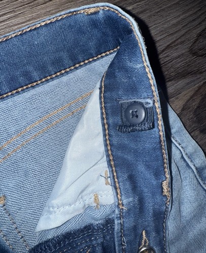 Vintage JORDACHE Jeans Light High Waist Skinny Ankle snap buttons Girls Size 12 - Picture 5 of 9