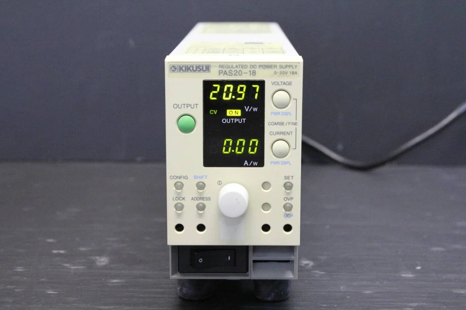 Kikusui PAS20-18 Regulated DC Power Supply 0-20V 18A Tested From Japan - Image 3 of 4