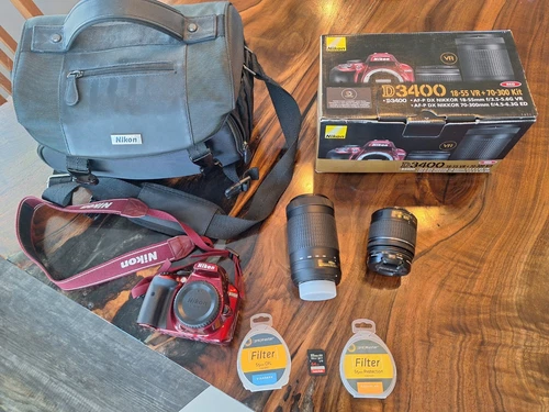 Nikon D3400 with accessories