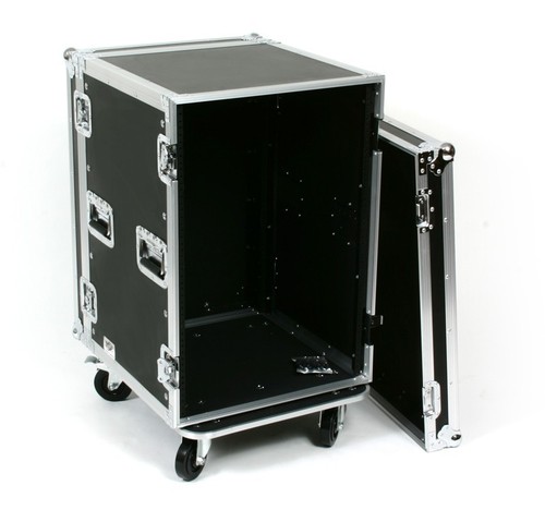 OSP 16u Space Pro ATA Rack Road Case w/4" Quality Rubber Wheels