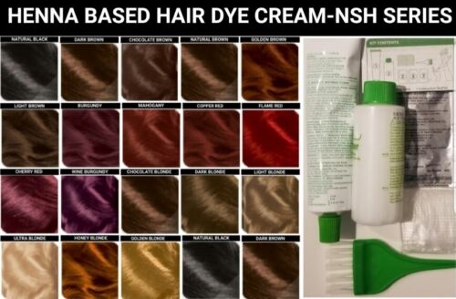 CHOCOLATE BLONDE HENNA HAIR DYE CREAM COLOR GRAY & WHITE HAIR IN MINUTES