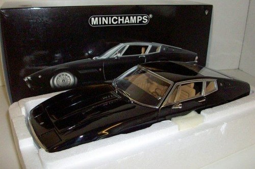 MINICHAMPS 1/18 - 100 123321 MASERATI GHIBLI COUPE 1969 - BLACK - Picture 2 of 3