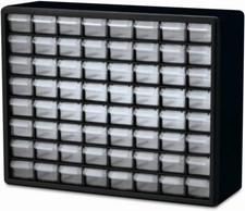 64-Drawer Plastic Drawer Storage Cabinet for Garage Organization, Bead Organizer