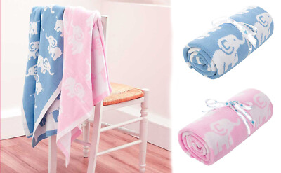 New Knitted Cozy Warm Baby Blanket Shawl Throw Newborn Bedding Gift 78x78