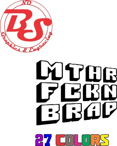 6" BRAAAP BRAAP BRAP Decal Snowmobile Send It Racing Sport Dirt Bike ATV noBS - Picture 55 of 66