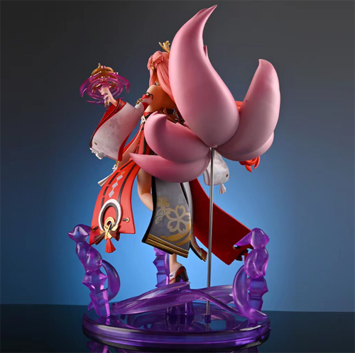 Genshin Impact Yae Miko Cosplay Anime PVC 24cm Figure Statue Model Toy Gift - Picture 6 of 15