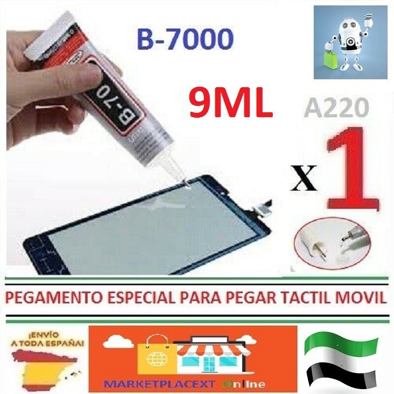9ML Pegamento Especial Para Pegar Tactil Movil B-7000 Special Glue Pastin A220