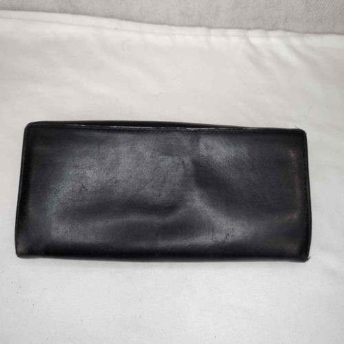 Paul Smith Sealed With a Loving Kiss Long Leather Wallet Black Soft Accordion - Picture 2 of 12