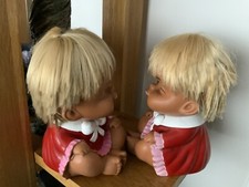 THE TWIN SISTERS BABY DOLLS 1940’S VINTAGE VERY RARE BY MADE IN JAPAN