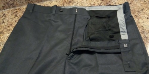 Tuta uomo Van Heusen abito pantalone grigio erica 36x32 solo lavaggio a secco - Foto 7 di 24