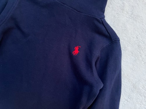 Usado en excelente estado! Camisa Polo Ralph Lauren Manga Larga Cuello Alto Azul Marino Logo Talla 6m - Imagen 3 de 6