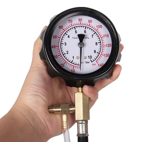 Bomba de inyección de combustible automotriz 0-140 PSI inyector probador prueba manómetro conjunto - Imagen 3 de 9