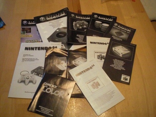 Nintendo 64 Game Cube Bedienungsanleitungen siehe Bilder