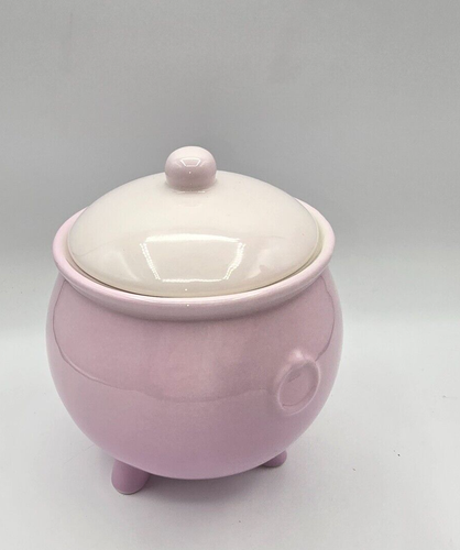 Target Bullseye Halloween Witches Cauldron PINK With WHITE Lid Vessel Canister - Picture 2 of 2