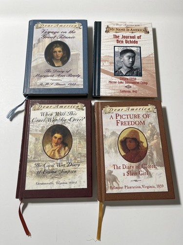 Lot of 4 Dear America Books Scholastic Hard Cover #b22 - Picture 1 of 2
