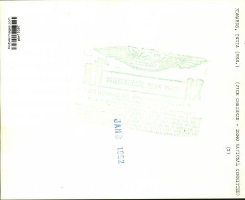 1952 Press Photo President Truman & Democrat India Edwards at the White House - Picture 2 of 2